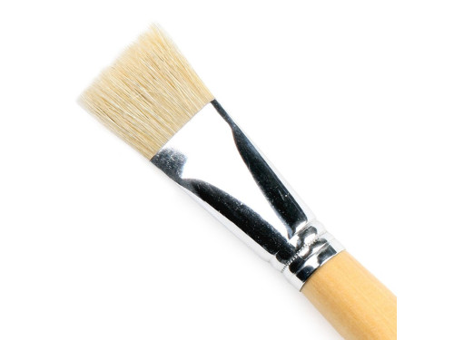 Flat, natural brush, 6028F series - Renesans - long handle, no. 22