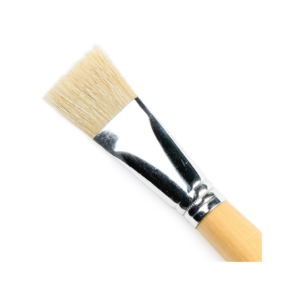 Flat, natural brush, 6028F series - Renesans - long handle, no. 22