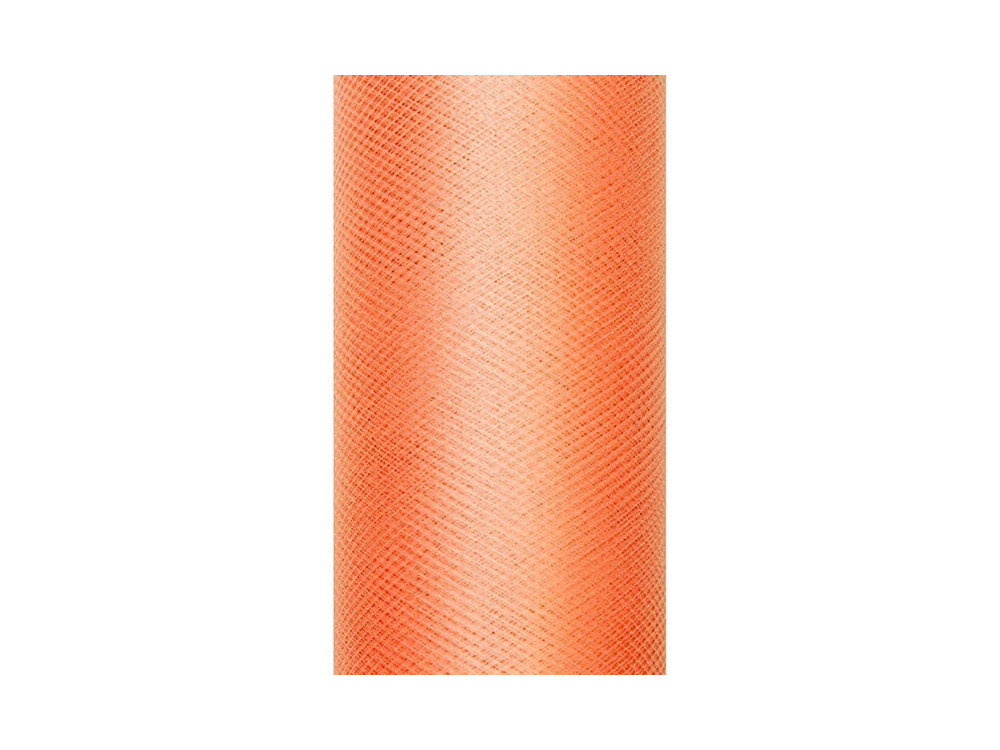Tiul dekoracyjny 15 cm - pomarańczowy, 9 m