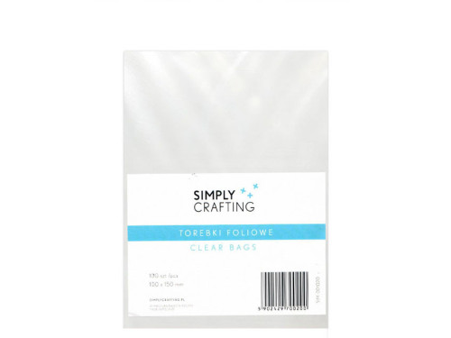 Foil plastic bags - 10 x 15 cm, 100 pcs.