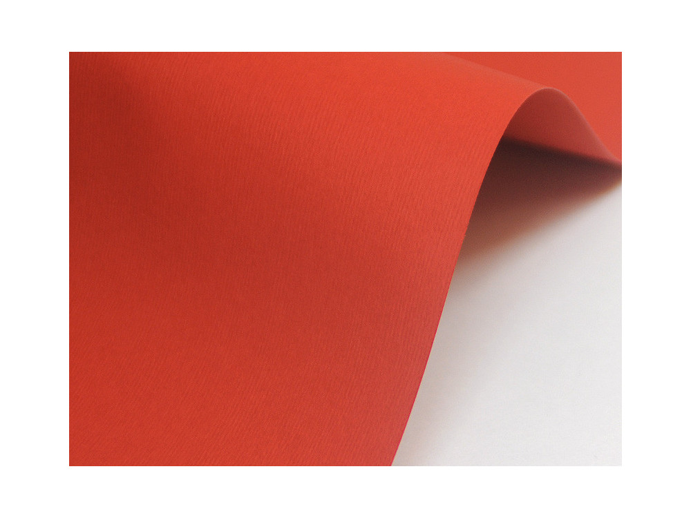 Papier Nettuno 215g - Rosso Fuoco, czerwony, A4, 20 ark.