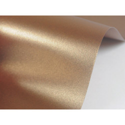 Papier Sirio Pearl 230g - Fusion Bronze, brązowy, A4, 20 ark.