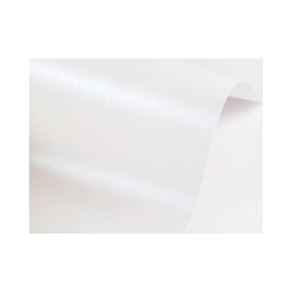 Papier Sirio Pearl 230g - Ice White, biały, A4, 20 ark.