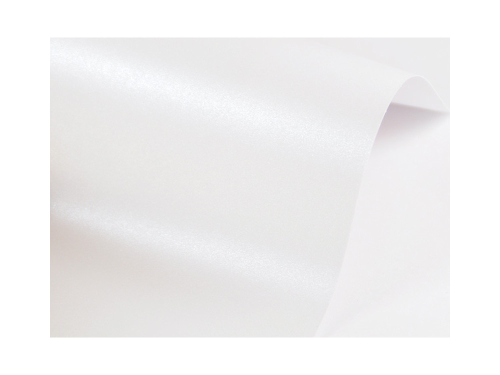 Papier Sirio Pearl 125g - Ice White, biały, A4, 20 ark.
