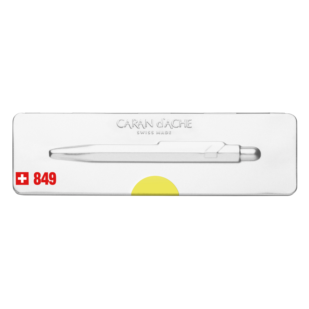 Długopis 849 Pop Line z etui - Caran d'Ache - żółty