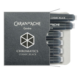 Naboje atramentowe Chromatics - Caran d'Ache - czarne, 6 szt.