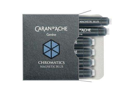 Naboje atramentowe Chromatics - Caran d'Ache - niebieskie, 6 szt.
