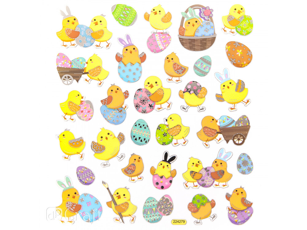 Stickers - Chickens, 30 pcs