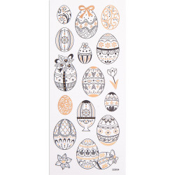 Stickers for coloring - Easter eggs, 16 pcs