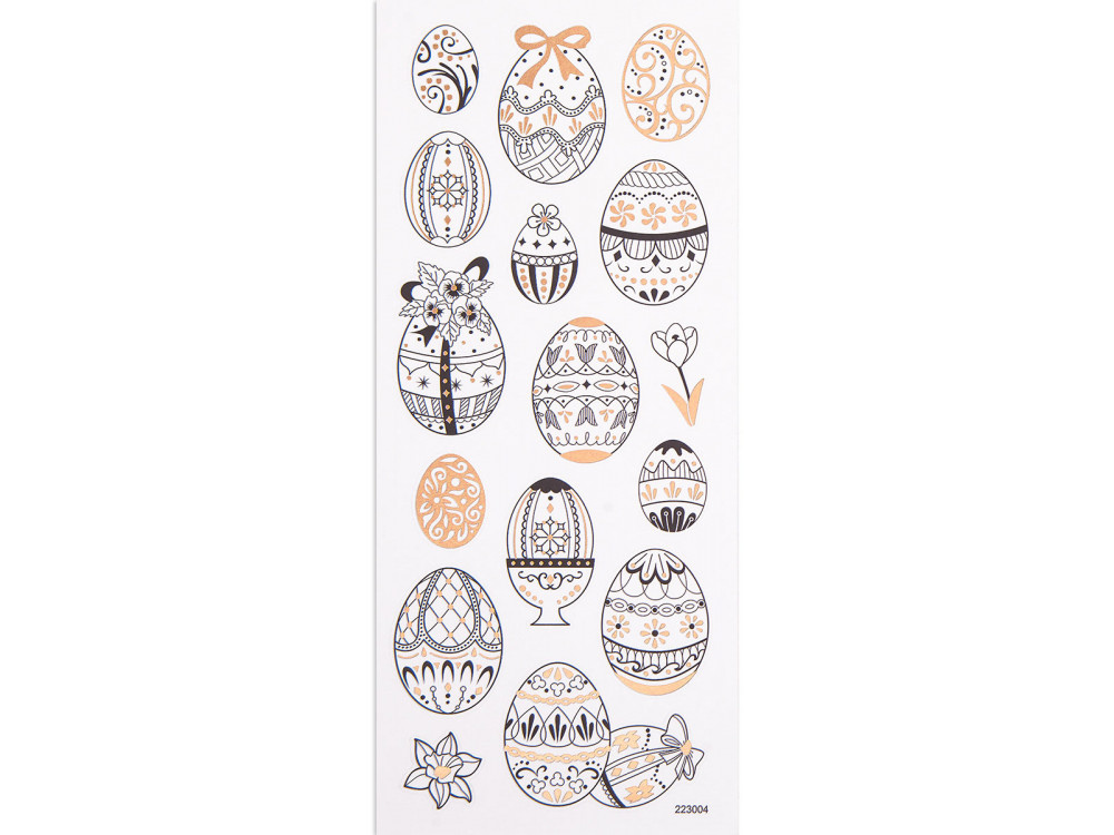 Stickers for coloring - Easter eggs, 16 pcs