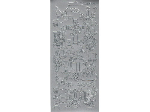 Stickers First Communion - silver