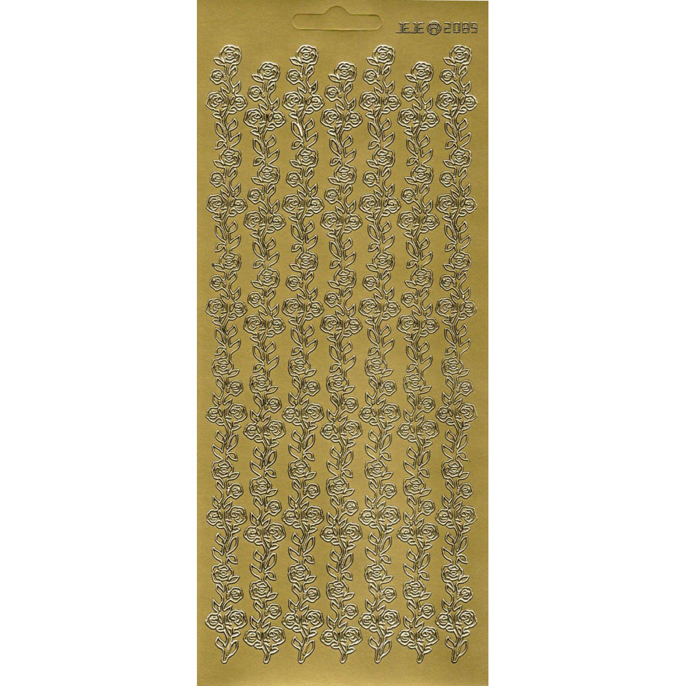 Stickersy - Szlaczek z róż 2089 Gold