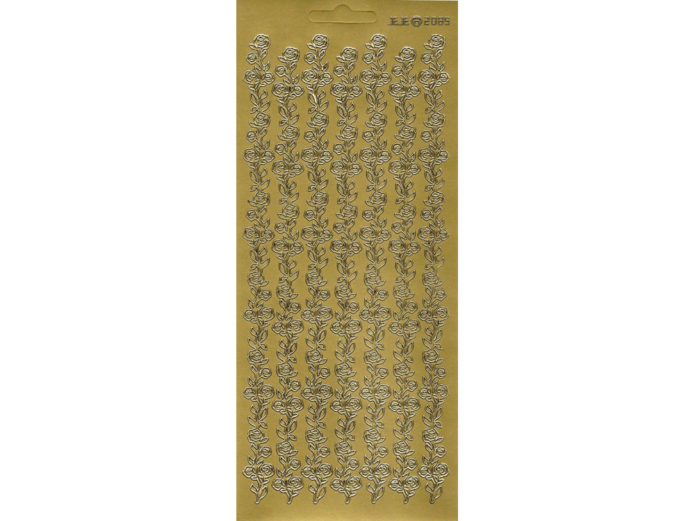 Stickersy - Szlaczek z róż 2089 Gold