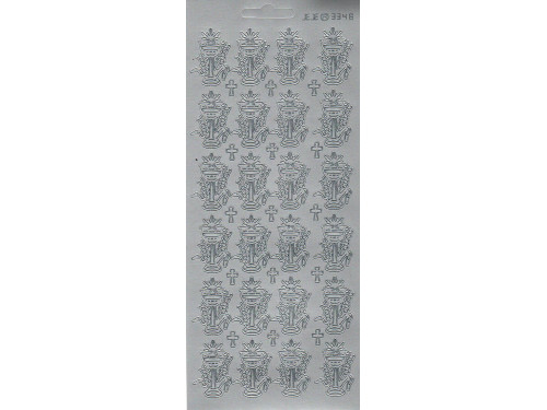 Stickersy - Kielichy ze zbożem 3348 Srebrny