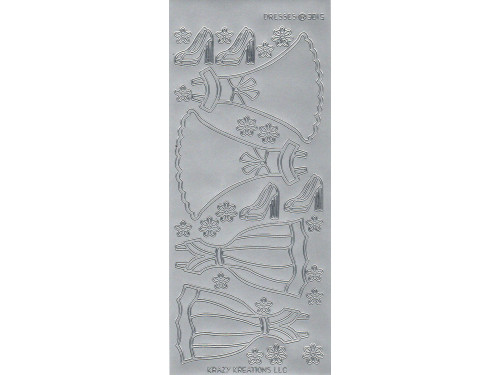 Stickersy - Sukienki 3015 Silver