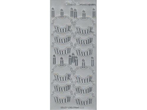 Stickersy - Babeczki 3019 Silver