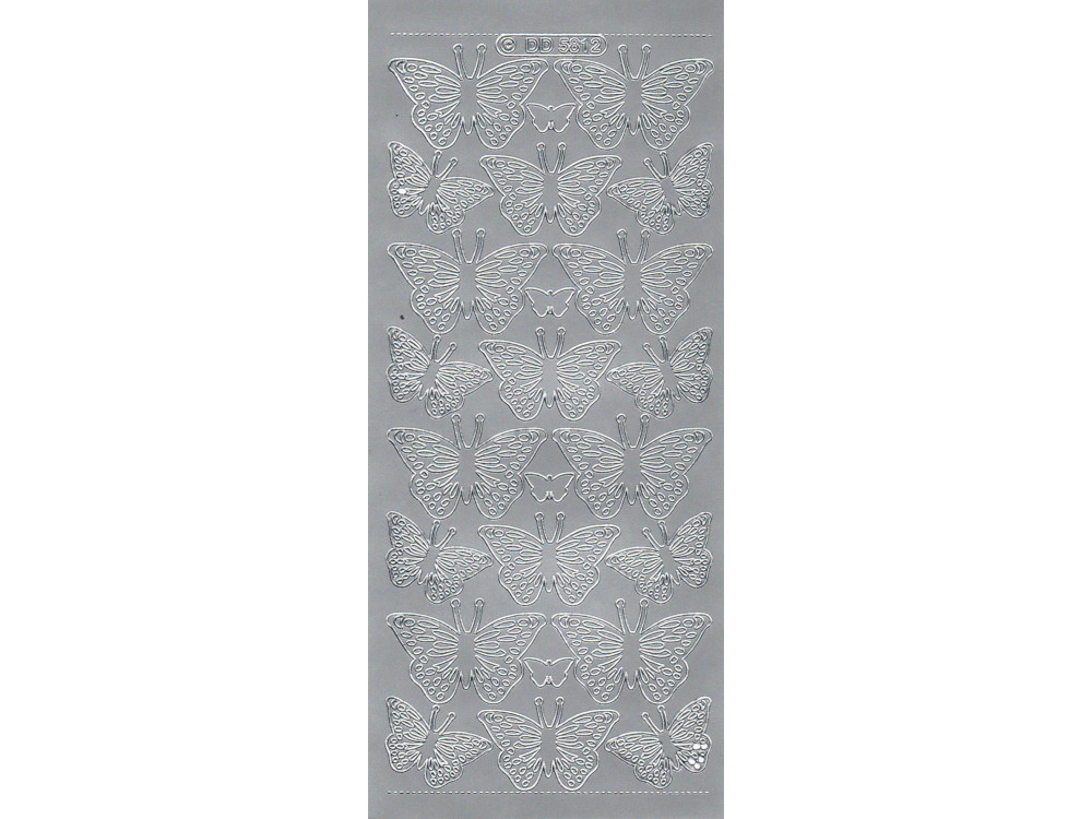 Stickersy - Motyle 5812 Silver