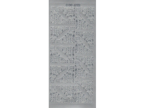 Stickersy - Narożniki stokrotki 6752 Silver