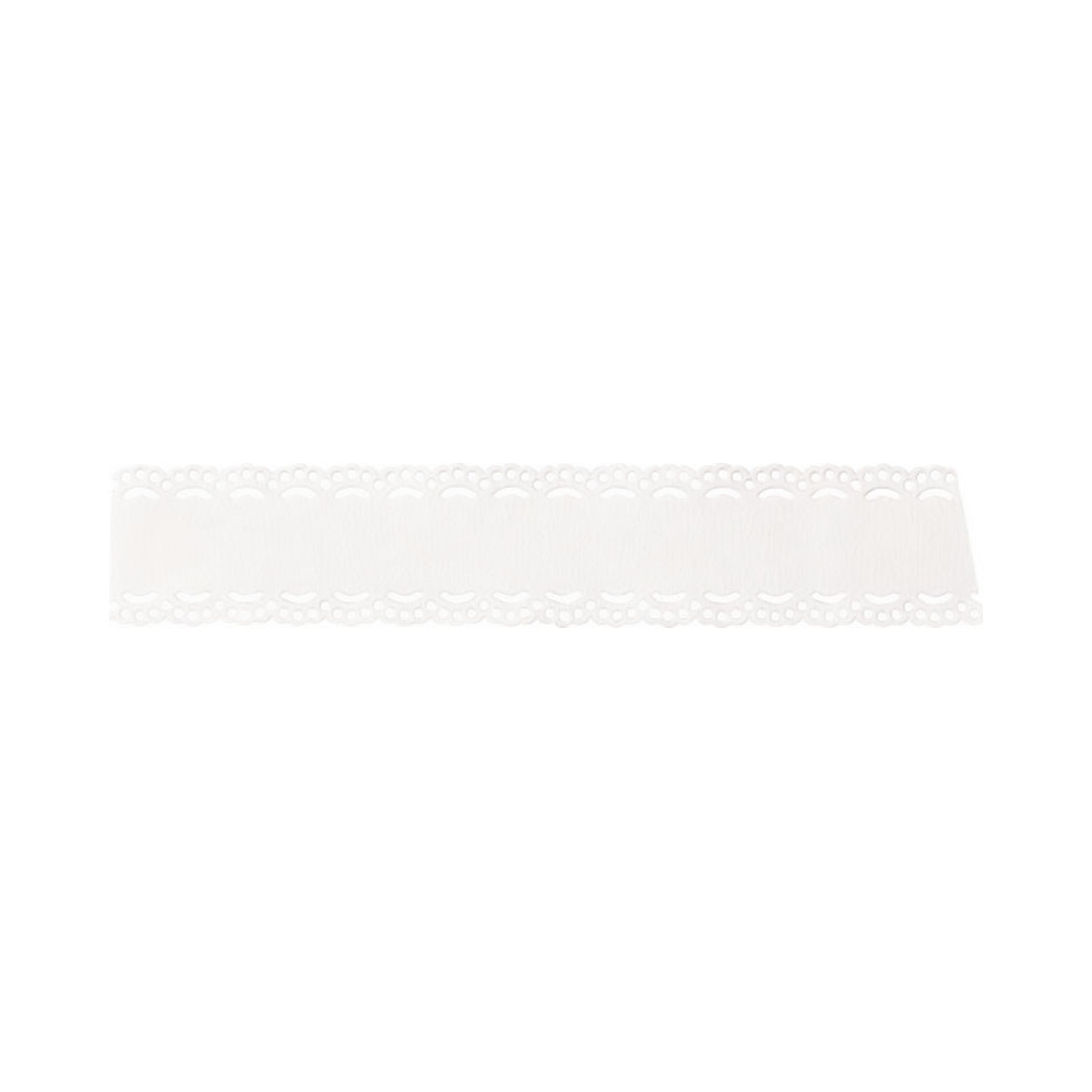 Koronka papierowa, samoprzylepna Blanko - Heyda - biała, 21 mm