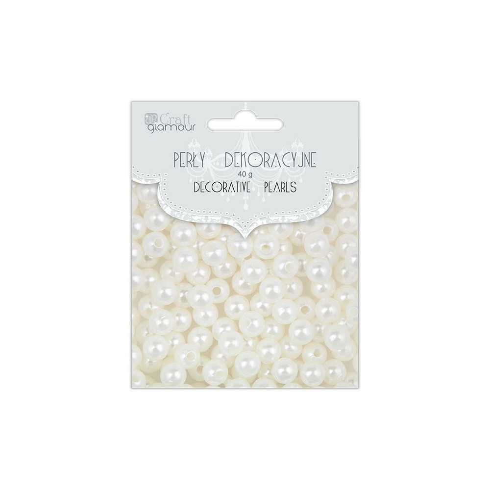 Decorative Pearls 6 mm, 40 g