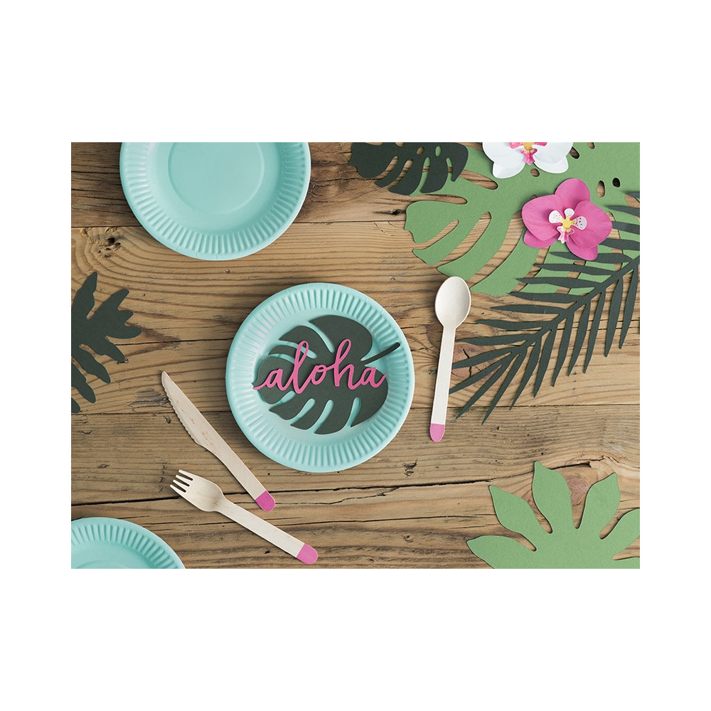 Paper decorations - Tropical leaves, mix 21 items