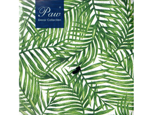 Serwetki ozdobne - Paw - Tropical leaves, 20 szt.