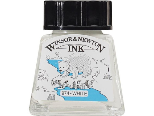 Drawing ink - Winsor & Newton - white, 14 ml