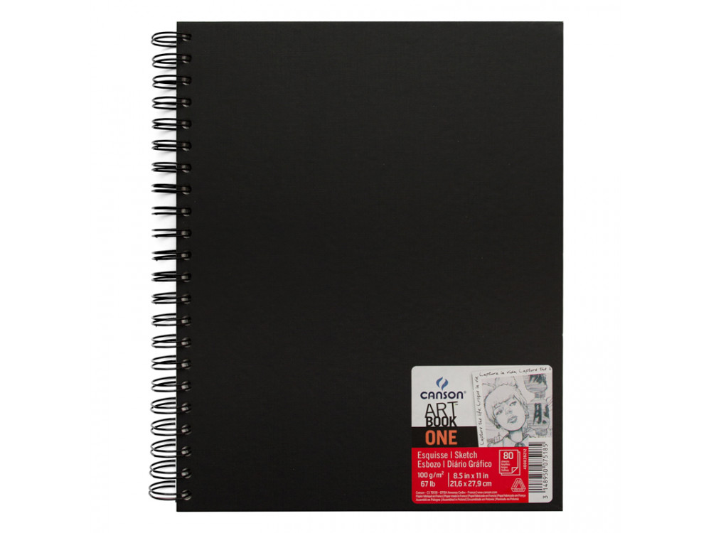 Sketchbook Art Book One 21,6 x 27,9 cm - Canson - spiral-bound, 100 g ...