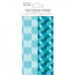 Decoupage Paper - Aqua...