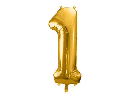 Balloon number 1 - gold, 86 cm