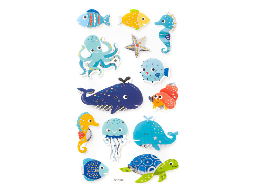 Foam stickers - Marine animals , 13 pcs