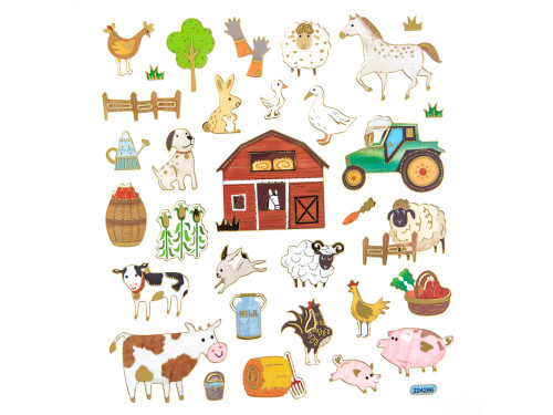 Stickers - Farm, 32 pcs