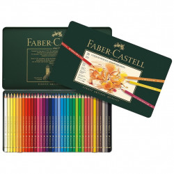 Set of Polychromos pencils in a metal case - Faber-Castell - 36 colors