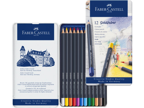 Zestaw kredek ołówkowych Goldfaber - Faber-Castell - 12 kolorów
