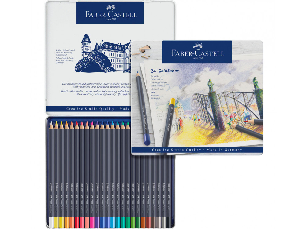Zestaw kredek ołówkowych Goldfaber - Faber-Castell - 24 kolory