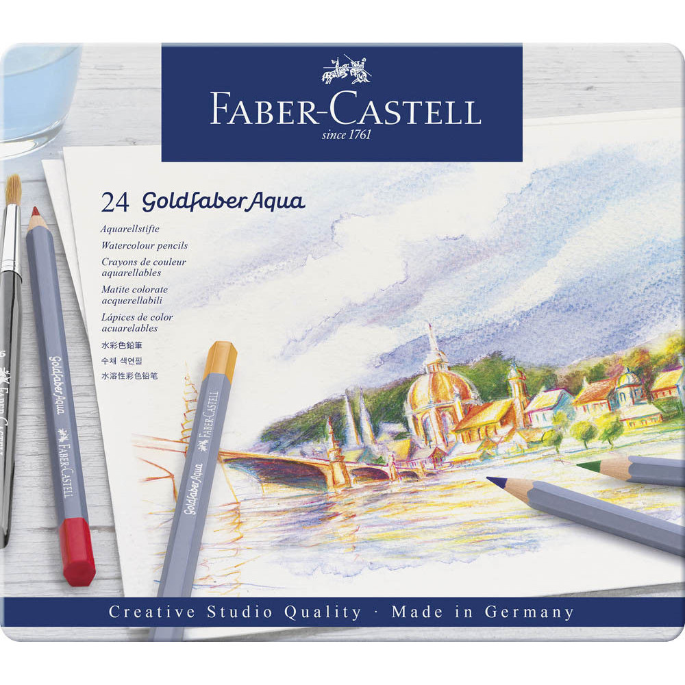 Zestaw kredek akwarelowych Goldfaber Aqua - Faber-Castell - 24 kolorów