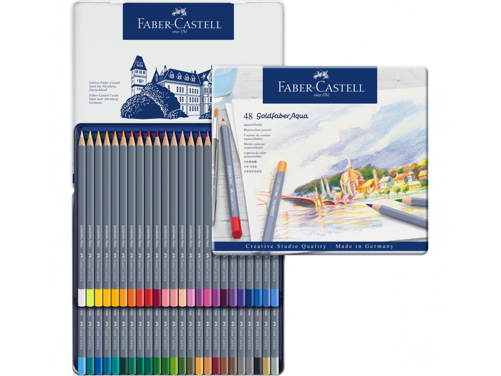 Watercolor pencils Goldfaber 48 col. - Faber-Castell
