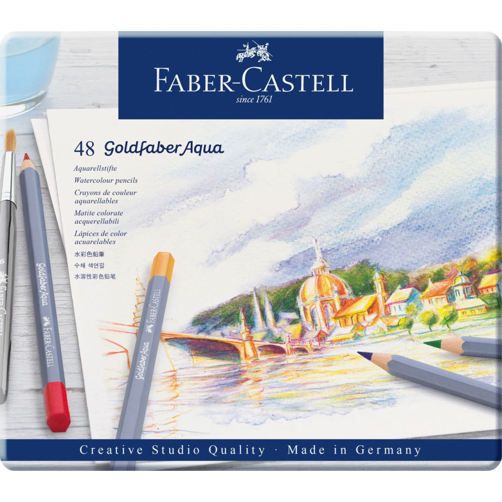 Zestaw kredek akwarelowych Goldfaber Aqua - Faber-Castell - 48 kolorów