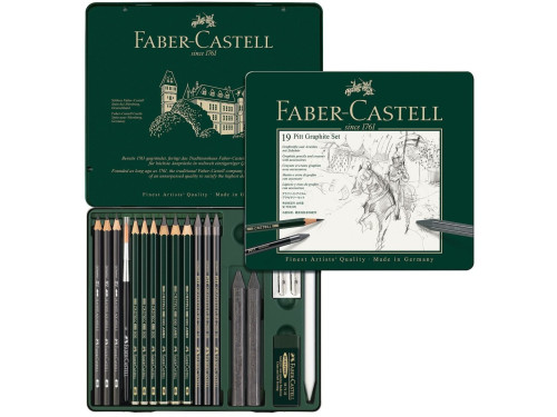 Zestaw ołówków i grafitów - Faber-Castell - 19 szt.