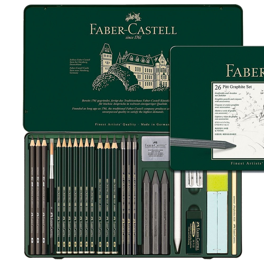 Zestaw ołówków i grafitów - Faber-Castell - 26 szt.