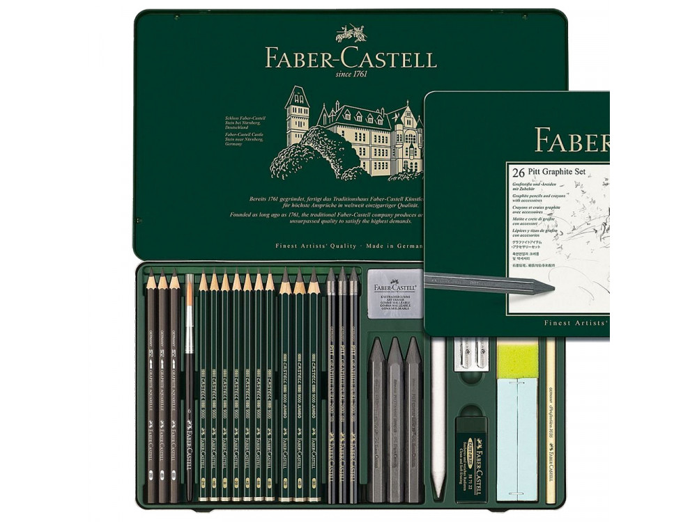 Big set of pencils and graphite Pitt - Faber-Castell