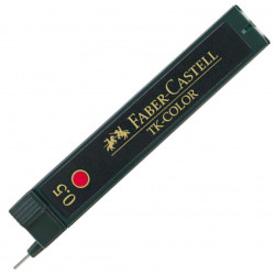 Mechanical pencil lead refills - Faber-Castell - red, 12 pcs.