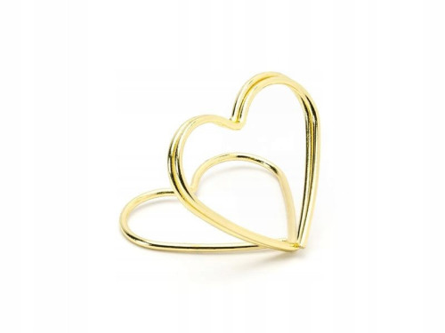 Placement racks - hearts, gold, 10 pcs.