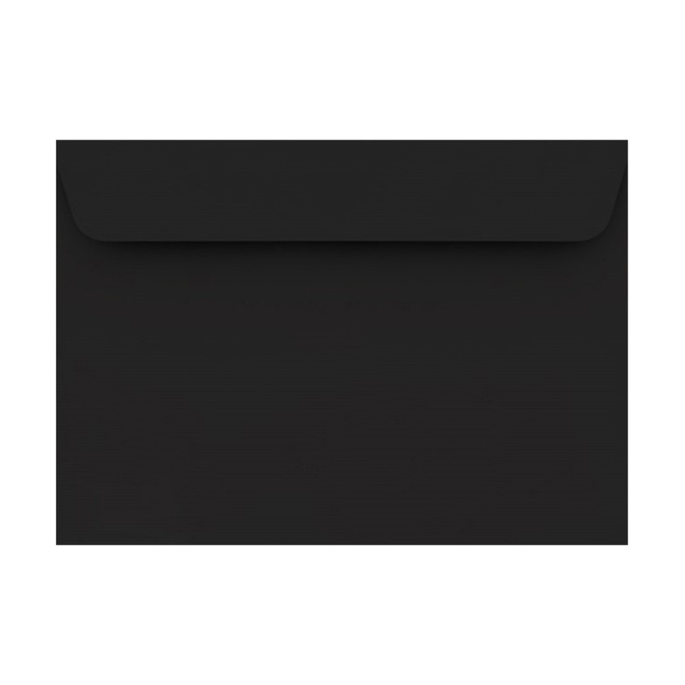 Burano Envelope 120g - C6, Nero, black