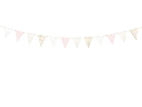 Banner Flags - pink and gold, 2,1 m