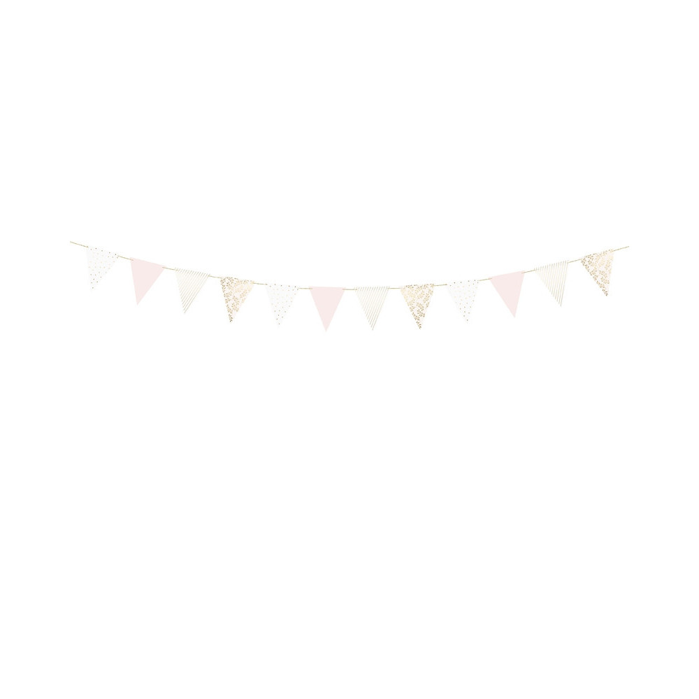 Banner Flags - pink and gold, 2,1 m