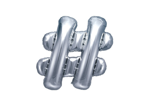 Foil balloon - silver, 35 cm