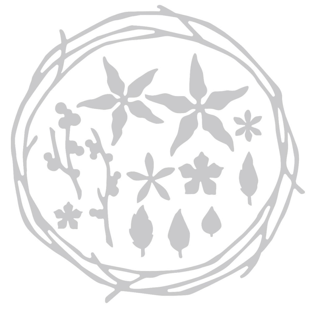 Zestaw wykrojników Thinlits - Sizzix - Pretty Wreath
