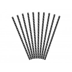Paper Straws, black, 19,5 cm