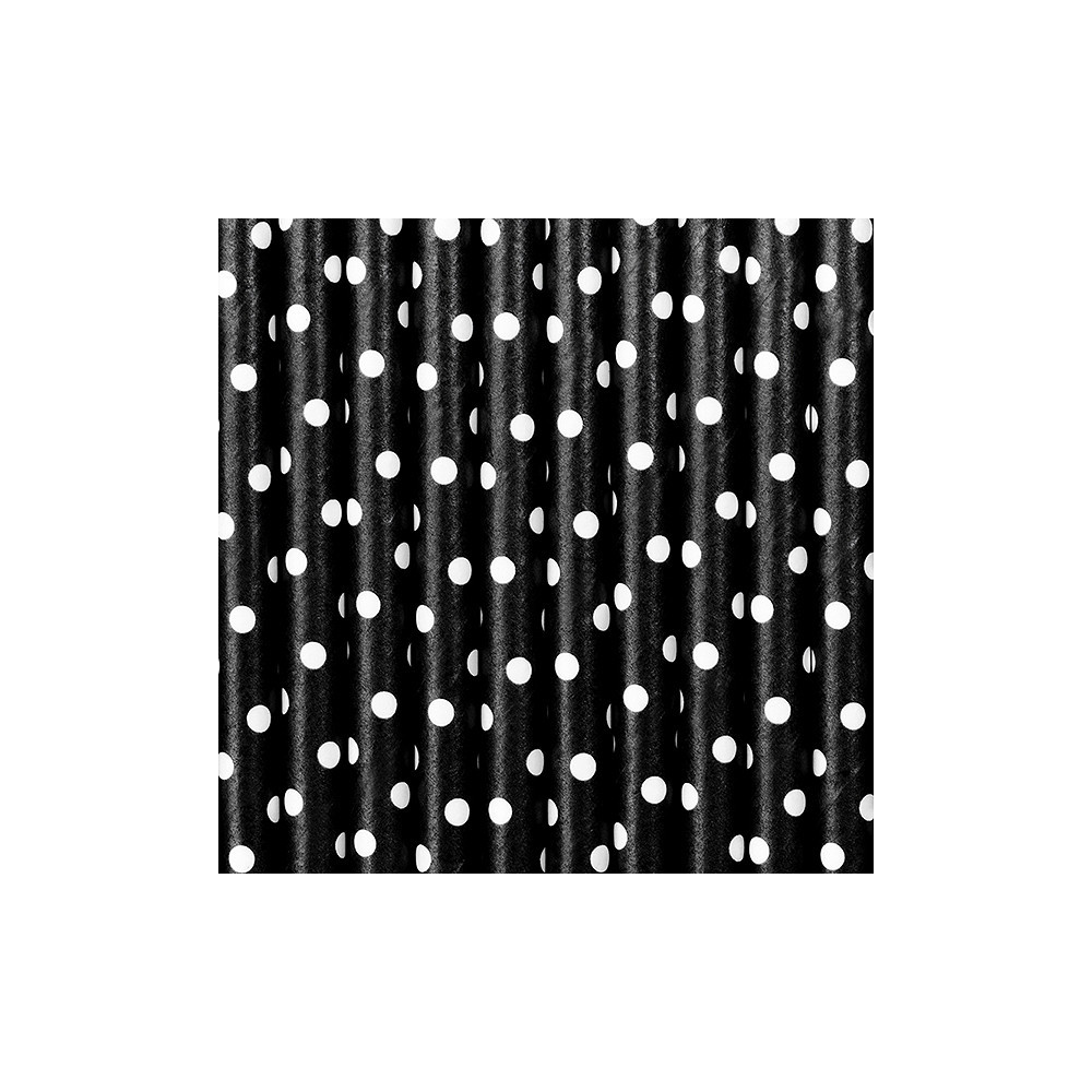 Paper Straws, black, 19,5 cm
